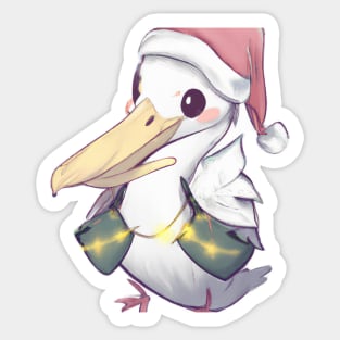 Cute Pelican Drawing Sticker